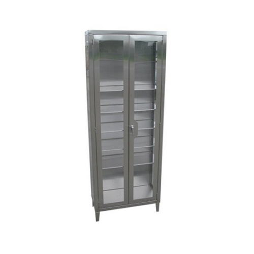 Stainless Steel Instrument Cabinets, Flat Top, Stainless Steel Shelves
